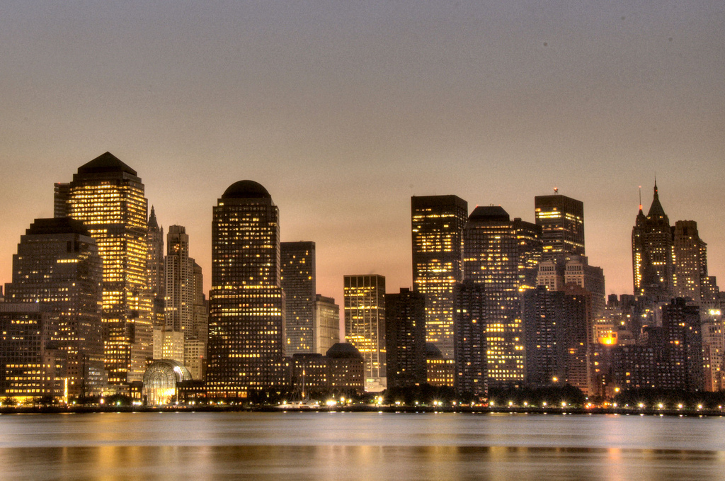 Picture entitled Downtown Manhattan From Jersey City from Nicholas Oatridge