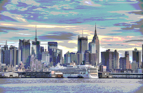 Picture entitled New Posterized York from Nicholas Oatridge