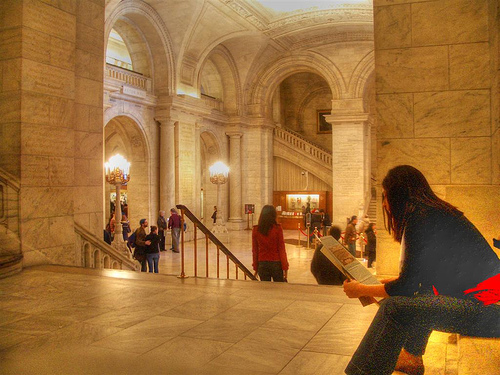 Picture entitled New York Public Library from Nicholas Oatridge