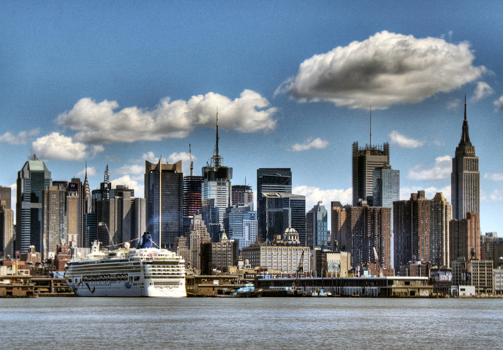 Picture entitled Norwegian Dawn In A New York Minute from Nicholas Oatridge