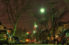 (c) Nic Oatridge - Weehawken street at night
